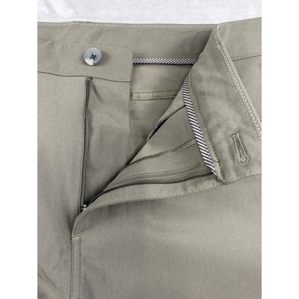 Vuori Meta Pants Men's 36x32 Green Slim Chino 5 Pocket Travel Performance V430